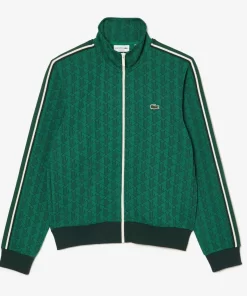 Lacoste Tracksuits-Paris Jacquard Monogram Zipped Sweatshirt