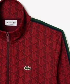 Lacoste Tracksuits-Paris Jacquard Monogram Zipped Sweatshirt