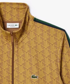 Lacoste Tracksuits-Paris Jacquard Monogram Zipped Sweatshirt