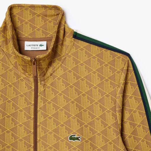 Lacoste Tracksuits-Paris Jacquard Monogram Zipped Sweatshirt