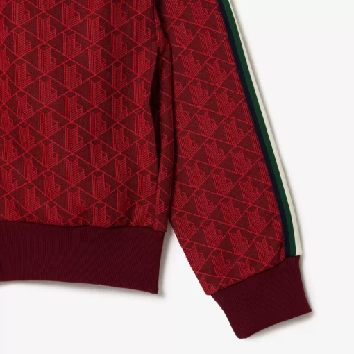 Lacoste Tracksuits-Paris Jacquard Monogram Zipped Sweatshirt