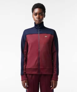 Lacoste Tracksuits-Paris Zipped Colourblock Cotton Pique Sweatshirt