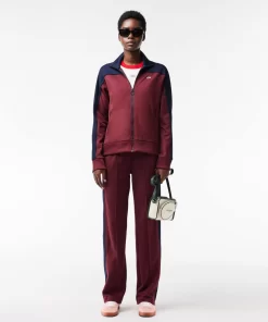 Lacoste Tracksuits-Paris Zipped Colourblock Cotton Pique Sweatshirt