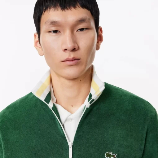 Lacoste Tracksuits-Paris Zipped High Neck Terry Sweatshirt