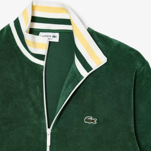 Lacoste Tracksuits-Paris Zipped High Neck Terry Sweatshirt