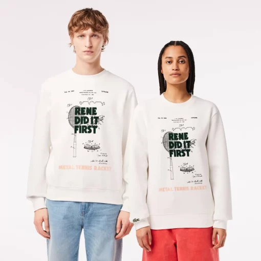 Lacoste Sweatshirts-Patent Motif Pique Jogger Sweatshirt