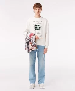 Lacoste Sweatshirts-Patent Motif Pique Jogger Sweatshirt