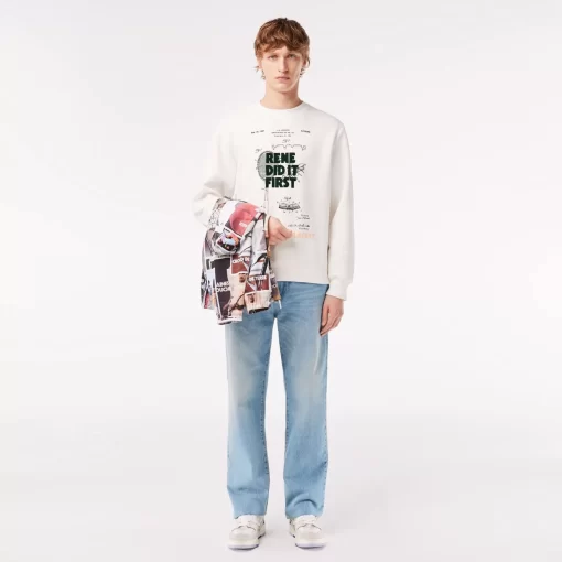 Lacoste Sweatshirts-Patent Motif Pique Jogger Sweatshirt