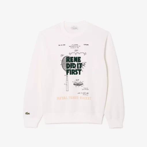 Lacoste Sweatshirts-Patent Motif Pique Jogger Sweatshirt