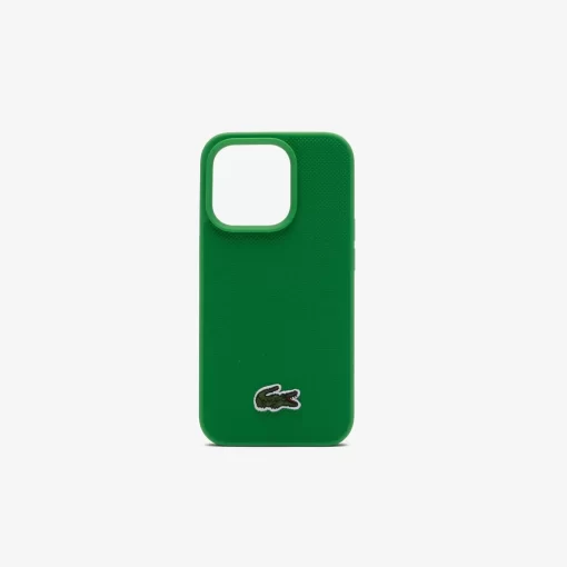 Lacoste Iphone Cases-Pique Effect Iphone 15 Pro Case