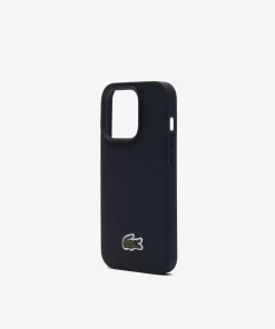 Lacoste Iphone Cases-Pique Effect Iphone 15 Pro Case