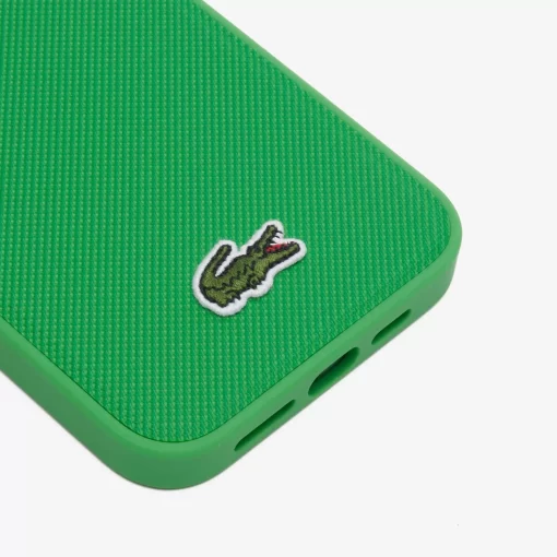 Lacoste Iphone Cases-Pique Effect Iphone 15 Pro Max Case