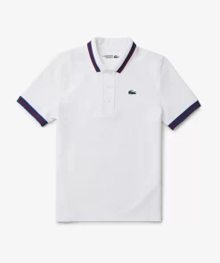 Lacoste Tennis-Pique Sport Polo Shirt With Contrast Striped Collar