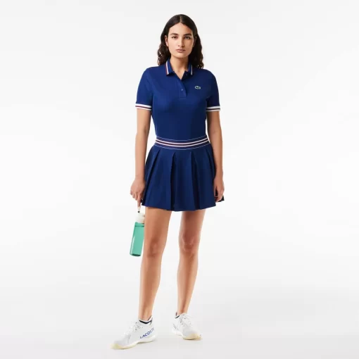 Lacoste Tennis-Pique Sport Polo Shirt With Contrast Striped Collar