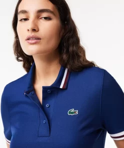 Lacoste Tennis-Pique Sport Polo Shirt With Contrast Striped Collar