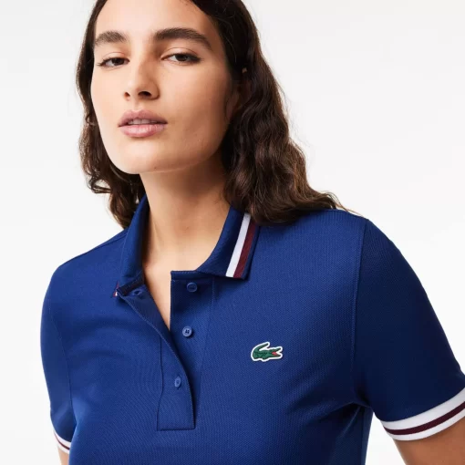 Lacoste Tennis-Pique Sport Polo Shirt With Contrast Striped Collar