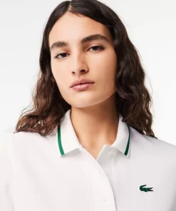 Lacoste Tennis-Pique Sport Polo Shirt With Contrast Striped Collar