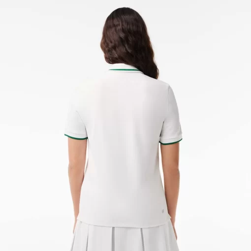 Lacoste Tennis-Pique Sport Polo Shirt With Contrast Striped Collar