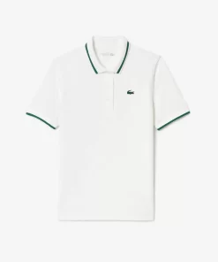 Lacoste Tennis-Pique Sport Polo Shirt With Contrast Striped Collar