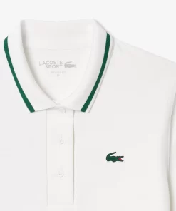 Lacoste Tennis-Pique Sport Polo Shirt With Contrast Striped Collar