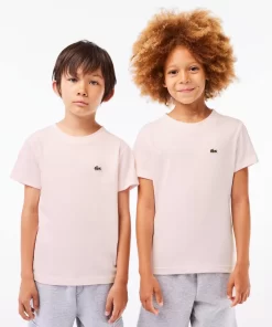 Lacoste Boy Clothing-Plain Cotton Jersey T-Shirt