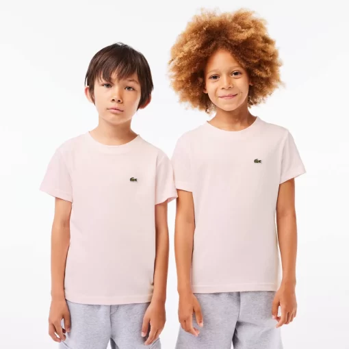 Lacoste Boy Clothing-Plain Cotton Jersey T-Shirt