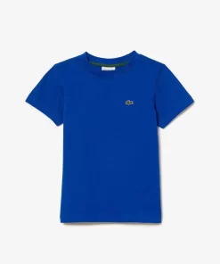 Lacoste Boy Clothing-Plain Cotton Jersey T-Shirt