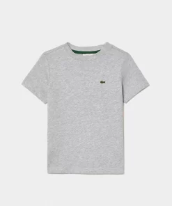 Lacoste Boy Clothing-Plain Cotton Jersey T-Shirt