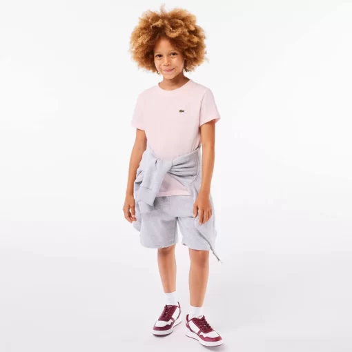 Lacoste Boy Clothing-Plain Cotton Jersey T-Shirt