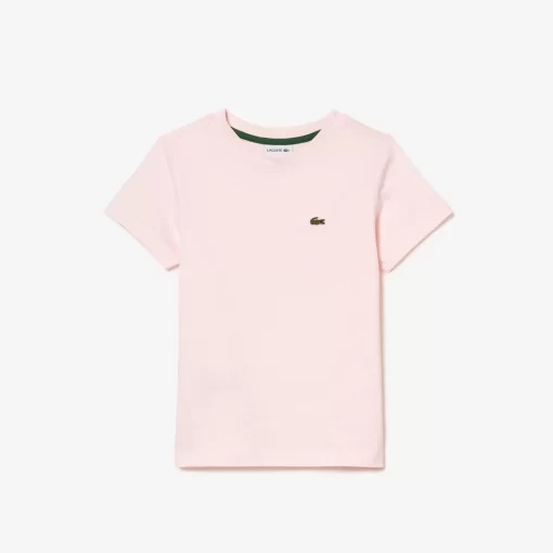 Lacoste Boy Clothing-Plain Cotton Jersey T-Shirt