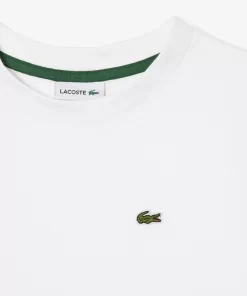 Lacoste Girl Clothing-Plain Cotton Jersey T-Shirt