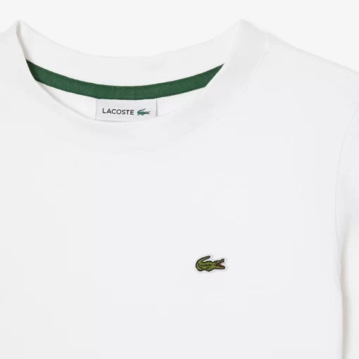 Lacoste Girl Clothing-Plain Cotton Jersey T-Shirt