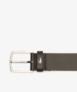 Lacoste Belts-Plant Tanned Smooth Leather Belt