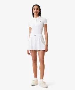 Lacoste Tennis-Pleat Back Ultra-Dry Tennis Skirt With Contrast Shorts