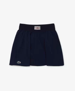 Lacoste Tennis-Pleat Back Ultra-Dry Tennis Skirt With Contrast Shorts