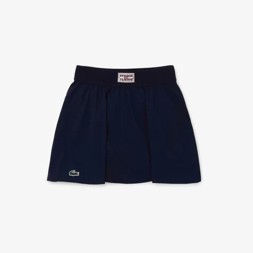 Lacoste Tennis-Pleat Back Ultra-Dry Tennis Skirt With Contrast Shorts