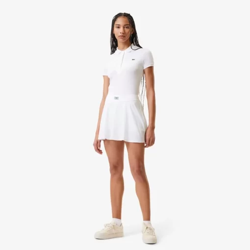 Lacoste Tennis-Pleat Back Ultra-Dry Tennis Skirt With Contrast Shorts