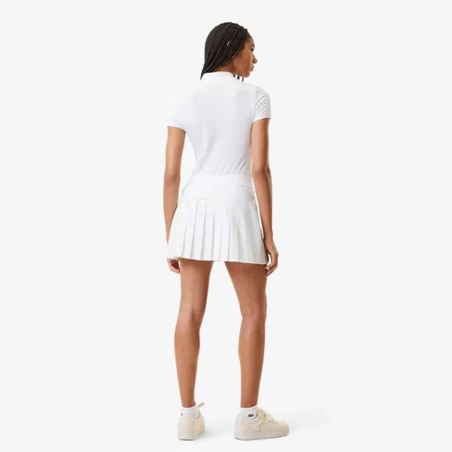 Lacoste Tennis-Pleat Back Ultra-Dry Tennis Skirt With Contrast Shorts