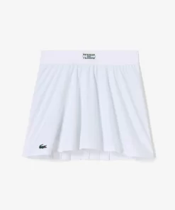 Lacoste Tennis-Pleat Back Ultra-Dry Tennis Skirt With Contrast Shorts