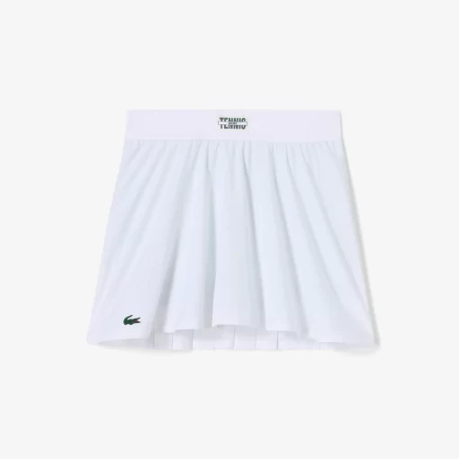 Lacoste Tennis-Pleat Back Ultra-Dry Tennis Skirt With Contrast Shorts