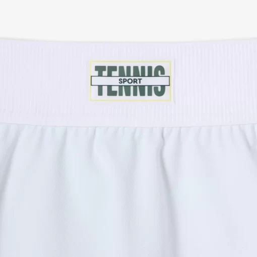 Lacoste Tennis-Pleat Back Ultra-Dry Tennis Skirt With Contrast Shorts