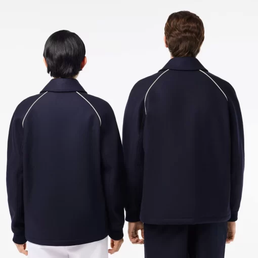 Lacoste Jackets & Coats-Premium Wool Varsity Badge Jacket