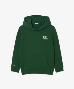 Lacoste Girl Clothing-Print Back Hoodie