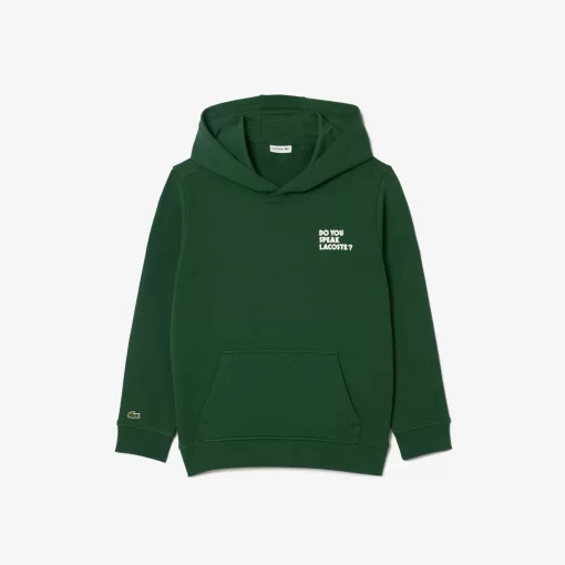 Lacoste Girl Clothing-Print Back Hoodie