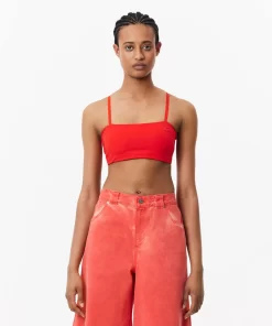 Lacoste Bras & Leggings-Print Strappy Bralette