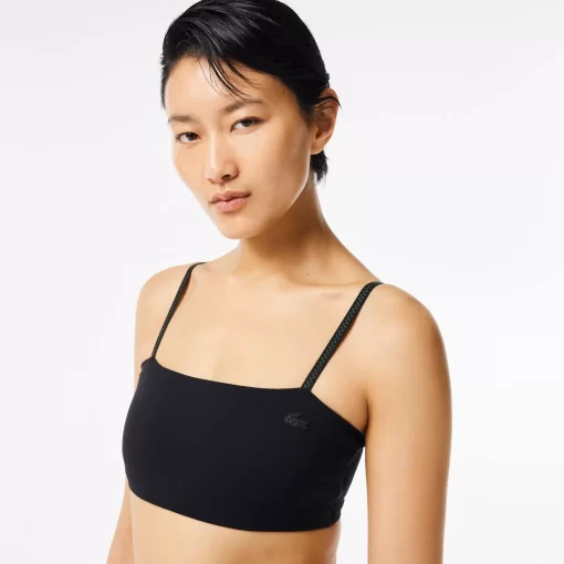 Lacoste Bras & Leggings-Print Strappy Bralette