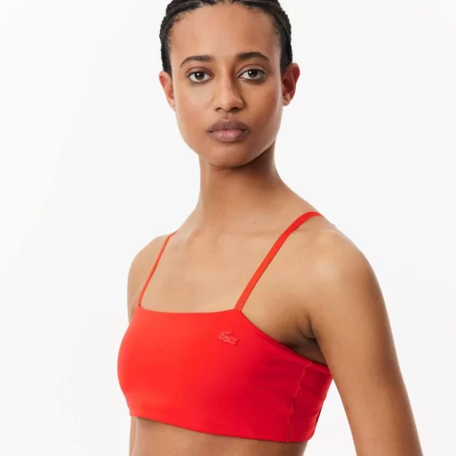 Lacoste Bras & Leggings-Print Strappy Bralette