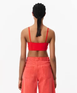 Lacoste Bras & Leggings-Print Strappy Bralette