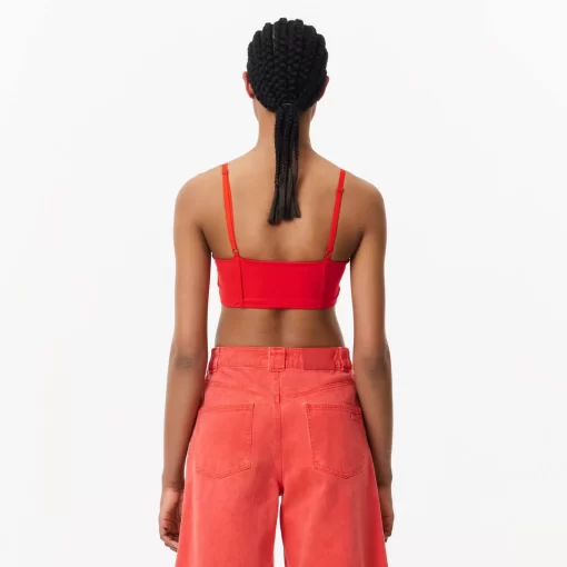 Lacoste Bras & Leggings-Print Strappy Bralette