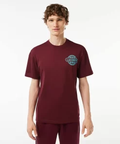 Lacoste T-Shirts-Printed Heavy Cotton Jersey T-Shirt